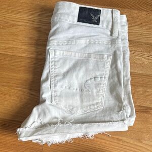Women's White Denim Shorts American Eagle